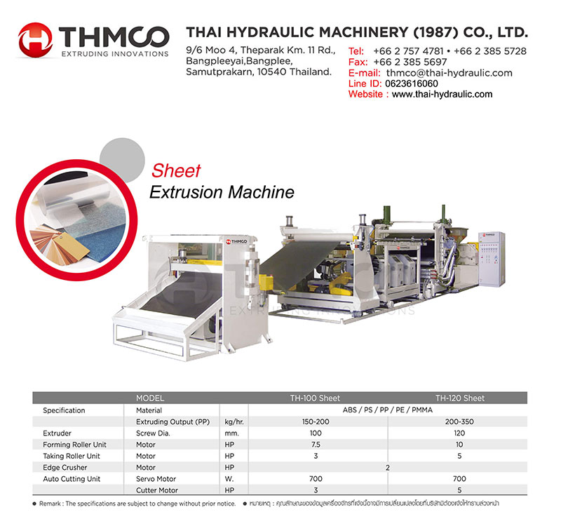 Sheet Extrusion Machine