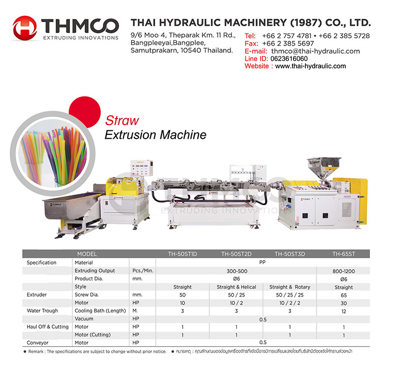 เครื่องสำหรับ   หลอดดูดน้ำ