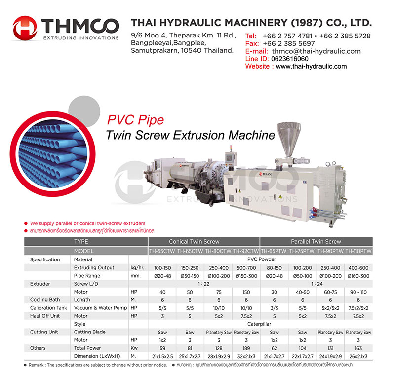 PVC Pipe Twin Screw Extrusion Machine